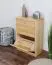 Schuhschrank 006 Kiefer massiv Vollholz natur - Abmessung 80 x 58 x 29 cm (H x B x T)