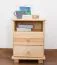 Nachtkommode Kiefer massiv Vollholz natur 007 - Abmessung 55 x 42 x 35 cm (H x B x T)