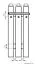 Garderobe Paseh 23, Farbe: Sonoma Eiche - Abmessungen: 120 x 49 x 24 cm (H x B x T)