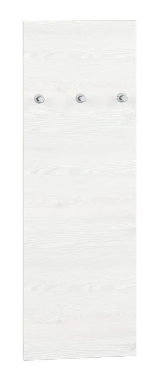 Garderobe Fjends 08, Farbe: Kiefer weiß - Abmessungen: 102 x 34 x 2 cm (H x B x T)