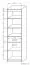 Schrank Pasuruan 04, Farbe: Nuss / Ahorn - Abmessungen: 195 x 54 x 37 cm (H x B x T)