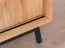TV-Unterschrank Salleron 03, Wildeiche massiv geölt, Farbe: Natur / Schwarz - Abmessungen: 52 x 200 x 50 cm (H x B x T)