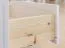 Vitrine Bresle 02, Kiefer massiv, Farbe: Weiß / Natur - Abmessungen: 200 x 95 x 41 cm (H x B x T)