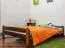 Jugendbett Kiefer Vollholz massiv Nussfarben A11, inkl. Lattenrost - Abmessung 160 x 200 cm