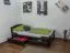 Kinderbett / Jugendbett "Easy Premium Line" K1/2n inkl. 2 Schubladen und 2 Abdeckblenden, 90 x 200 cm Buche Vollholz massiv Schokobraun