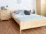 Kinderbett / Jugendbett Kiefer massiv Vollholz natur 79, inkl. Lattenrost - 140 x 200 cm (B x L)