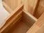 Modul 100 cm für Kleiderschrank Thari, 52 x 96 x 50cm, mit 2 Schubladen, in Eiche Natur, zum Verstauen von Wäsche, Massivholz 