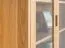 Vitrine Eiche massiv natur Aurornis 14 - Abmessungen: 125 x 96 x 40 cm (H x B x T)
