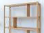 Regal | Massivholz | 6 Fächer | Eichenholz geölt | Farbe: Eiche | 93 x 28 x 100 cm | Seille 07