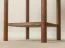 Beistellkommode | Farbe: Tabacco | 33 x 33 x 60 cm | Nachtkommode | Massivholz | 1 Schublade | Soft Close System | kleiner Beistelltisch | Eichenholz geölt | 1 Ablagefach | Seille 13 | gefräster Griff