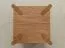 Beistellkommode | hoher Beistelltisch | Massivholz | 1 Schublade | Soft Close System | Eichenholz geölt | 1 Ablagefach | Farbe: Eiche | 33 x 33 x 90 cm | Seille 14 | gefräster Griff