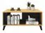 Couchtisch Lassila 07, Farbe: Eiche Artisan / Schwarz - Abmessungen: 47 x 100 x 60 cm (H x B x T)