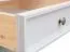 TV-Unterschrank Gyronde 10, Kiefer massiv Vollholz, Farbe: Weiß / Walnuss - 53 x 167 x 53 cm (H x B x T)