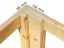 Holz-Gartenhütte 2,28 x 3,45 Meter (inkl. Dach) | Anthrazit | Flachdach Abbildung
