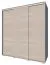 Schiebetürenschrank / Kleiderschrank Rabaul 41, Farbe: Sonoma Eiche - Abmessungen: 210 x 200 x 60 cm (H x B x T)