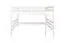 Hochbett 160 x 190 cm für Erwachsene "Easy Premium Line" K23/n, Buche Massivholz weiß lackiert, teilbar