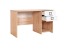 Kinderzimmer - Schreibtisch Benjamin 28, Farbe: Buche / Weiß - 74 x 125 x 60 cm (H x B x T)