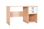 Kinderzimmer - Schreibtisch Benjamin 28, Farbe: Buche / Weiß - 74 x 125 x 60 cm (H x B x T)