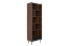 Regal Mairenke 10, Farbe: Walnuss / Schwarz matt - Abmessungen: 191 x 59 x 40 cm (H x B x T)